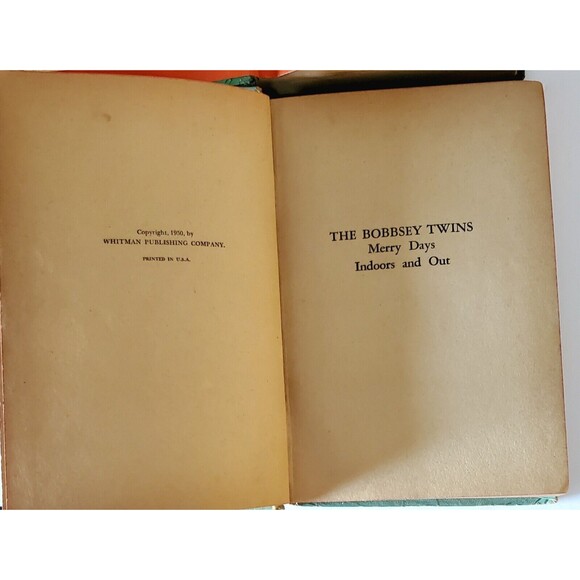 Bobbsey Twins Books Laura Lee Hope In The Great West Merry Days Indoors And Out - Picture 7 of 7